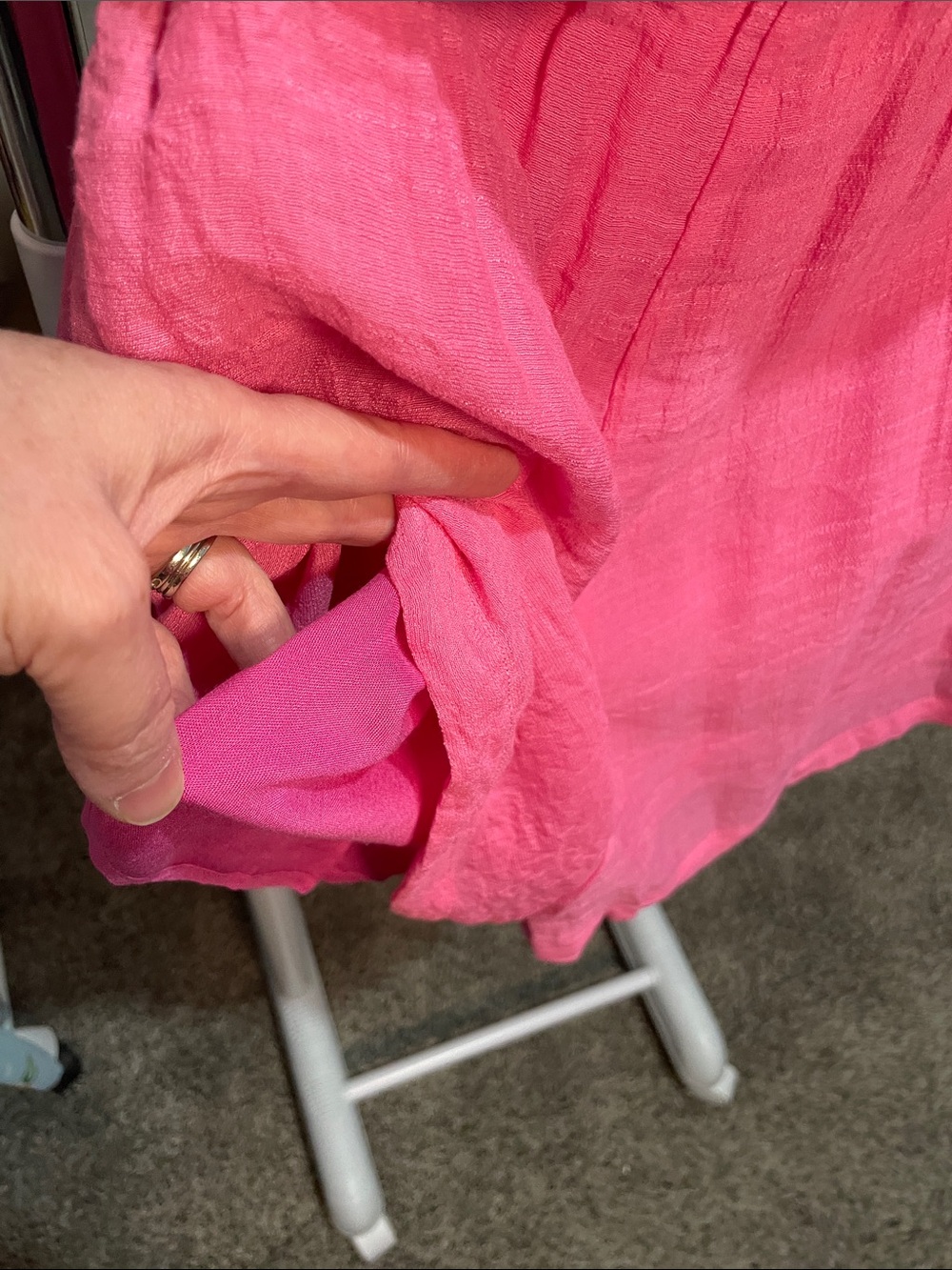 eesome Pink Tie-Shoulder Romper - Picture 7 of 8